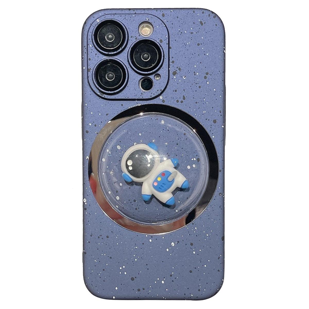 Anti-scratch PC Cover for iPhone 12 Pro 3D Rotating Astronaut Convex Lens Phone Case with Lens Film Anti-scratch PC Cover for iPhone 12 Pro 3D Rotating Astronaut Convex Lens Phone Case with Lens Film